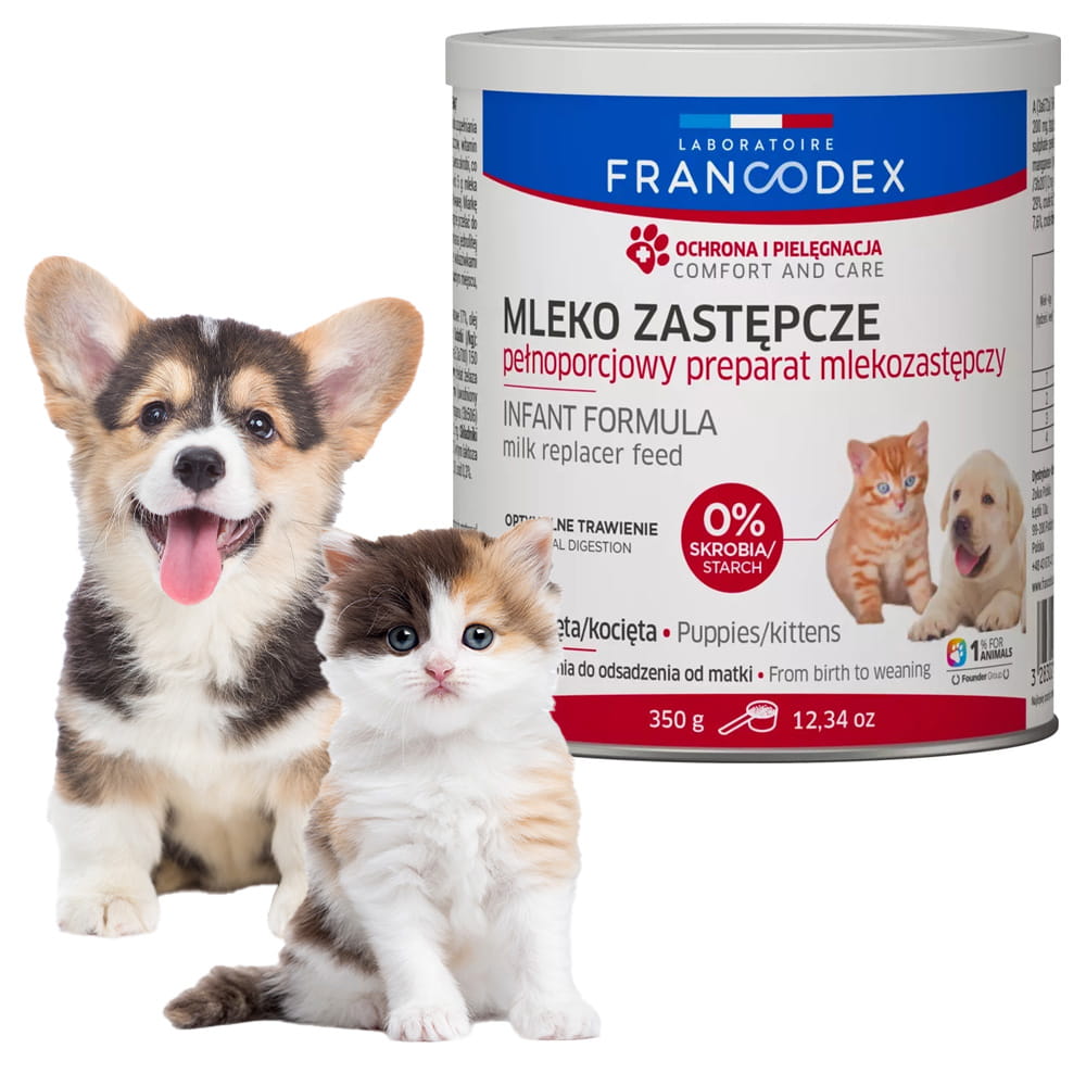 Francodex Mleko w Proszku Dla Szczeniąt i Kociąt Zastępcze 350g